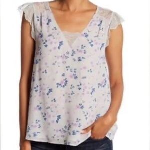 Joie Floral Lace Top